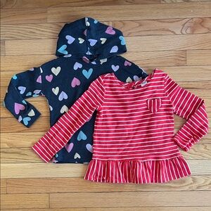 Carter's Heart and Striped Kids Sweatshirts
